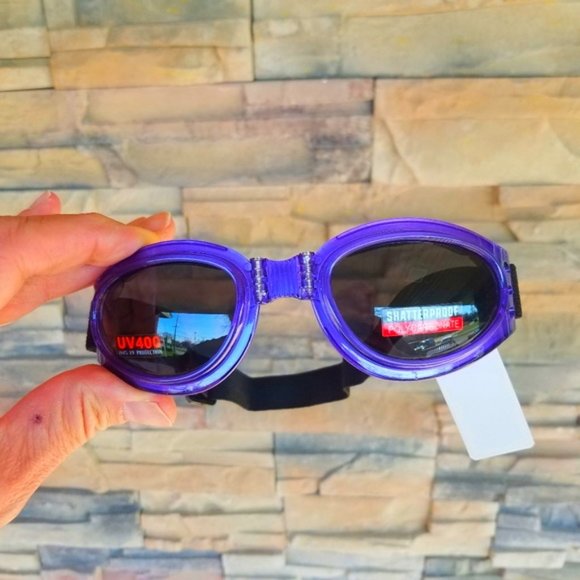 Motorcycle Women Goggles Purple Safari Summer NWT - Picture 8 of 8